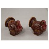 Thanksgiving Turkey Theme Plates and Ceramic Table Decor Lot