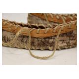 Vintage Birch Bark Canoe Ornaments