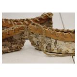 Vintage Birch Bark Canoe Ornaments