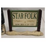 Star Folk Greg Guedel Christmas Figurine Lot - Santa, Snowmen, Signed