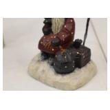 Star Folk Greg Guedel Christmas Figurine Lot - Santa, Snowmen, Signed