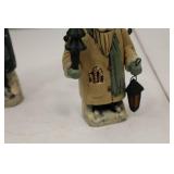 Star Folk Greg Guedel Christmas Figurine Lot - Santa, Snowmen, Signed