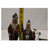 Star Folk Greg Guedel Christmas Figurine Lot - Santa, Snowmen, Signed