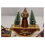 Pam Schifferl Christmas Santa Figurine Collection