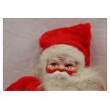 Vintage Santa Claus Plush Doll with Vinyl Face, 19 Inches Tall