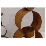 Rustic Metal Snowmen & Merry Christmas Sign Holiday Decor