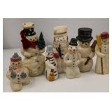 Walnut Ridge Collectibles Snowman Figurine Lot