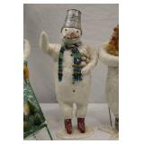 Set of 3 Snowman Holiday Decorations, 15 Inch Tall Figurines