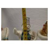 Set of 3 Snowman Holiday Decorations, 15 Inch Tall Figurines