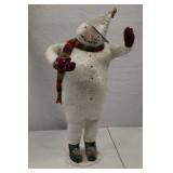 24-Inch Snowman Christmas Decor Figure with Scarf and Mittens