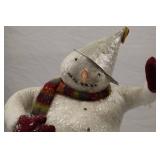 24-Inch Snowman Christmas Decor Figure with Scarf and Mittens