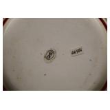 Striped Ceramic Kitchen Canister Set with Bowls, Utensil Holder & Stand (12 pcs)