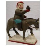 Department 56 Santa on Mule Figurine - Leo Smith Our Town Collection