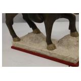 Department 56 Santa on Mule Figurine - Leo Smith Our Town Collection