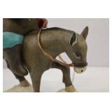 Department 56 Santa on Mule Figurine - Leo Smith Our Town Collection