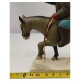 Department 56 Santa on Mule Figurine - Leo Smith Our Town Collection