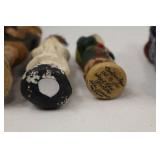 Walnut Ridge Primitives Christmas Santa Figure Lot, Signed 1991-1995