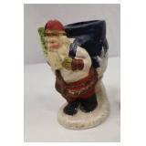 4 Signed Kathi Lorance Bajma Christmas Santa Figures Walnut Ridge Coll.