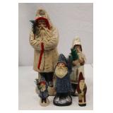 Set of Walnut Ridge Belsnickle Santa Figures, Herr Collection, 1993-1999