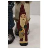 Set of Walnut Ridge Belsnickle Santa Figures, Herr Collection, 1993-1999