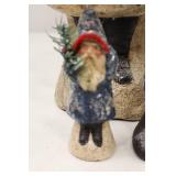 Set of Walnut Ridge Belsnickle Santa Figures, Herr Collection, 1993-1999
