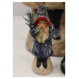 Set of Walnut Ridge Belsnickle Santa Figures, Herr Collection, 1993-1999