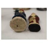 Set of Walnut Ridge Belsnickle Santa Figures, Herr Collection, 1993-1999