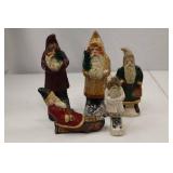 Vintage Walnut Ridge Belsnickle Christmas Figurine Lot (6 pcs)