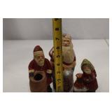 3-Piece Santa Christmas Figurine Lot, Walnut Ridge Collectibles