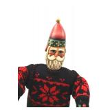 2 Piece Christmas Santa Figures: Skier & Fisherman