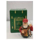 Pine Tree Lodge Santa Fisherman Roly-Poly Figure with Box