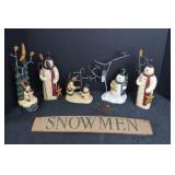Greg Gueldel Rustic Snowman and Sign