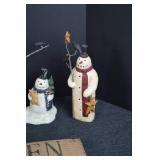 Greg Gueldel Rustic Snowman and Sign