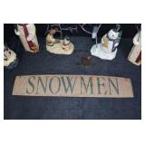 Greg Gueldel Rustic Snowman and Sign