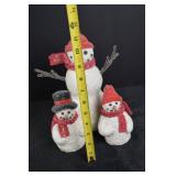 Set of 3 Midwest Cannon Falls Christmas Snowman Figures