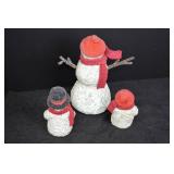 Set of 3 Midwest Cannon Falls Christmas Snowman Figures