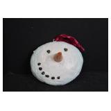 Christmas Snowman Decor Lot - 4 Midwest Paper Mache Figurines & Ornament