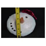Christmas Snowman Decor Lot - 4 Midwest Paper Mache Figurines & Ornament