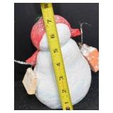 Christmas Snowman Decor Lot - 4 Midwest Paper Mache Figurines & Ornament