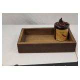 Wet Mittens Hanging Sign With Mini Gloves, Tray and Snowman Jar Decor