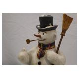Department 56 12-Inch Snowman Figurine Signed Leo Smith