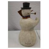 Department 56 12-Inch Snowman Figurine Signed Leo Smith