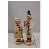 Penny McAllister Snowman Decor Figurines, 11 in. Holiday Lot