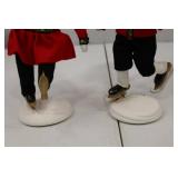 Byers Choice 1999 Limited Edition The Skaters Figurine Pair