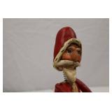 Penny McAllister Christmas Santa Figure with Bear, 12 in, 2004