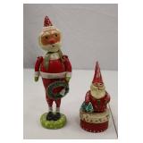 Penny McAllister Christmas Santa Figurines and Box Lot