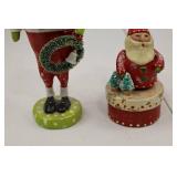 Penny McAllister Christmas Santa Figurines and Box Lot