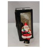 Vintage Glassworks Santa Christmas Glass Ornament in Box