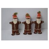 Assorted Christmas Decor Lot: Ornaments, Stockings & Plush Santa Figures