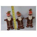 Assorted Christmas Decor Lot: Ornaments, Stockings & Plush Santa Figures